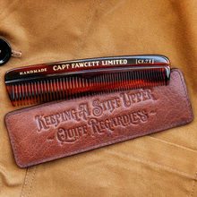 画像をギャラリービューアに読み込む, Captain Fawcett’s Hair Comb with Leather Case キャプテンフォーセット ヘアコーム（レザーケース付き）
